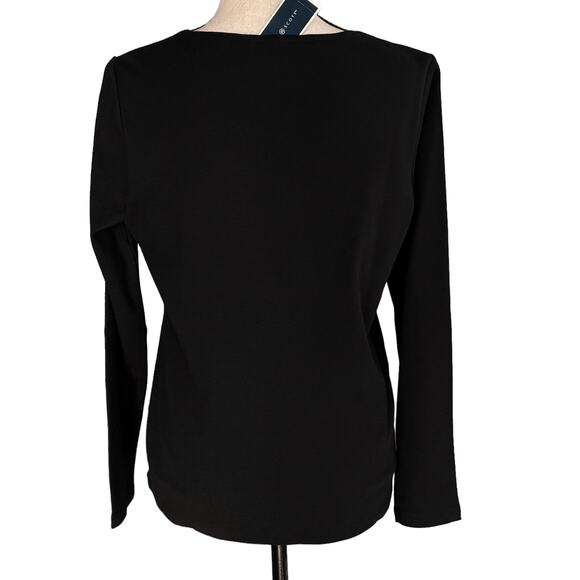 Karen Scott Medium Top Holiday Van w/ Dogs Festive Christmas Long Sleeve Stretch - Picture 5 of 9